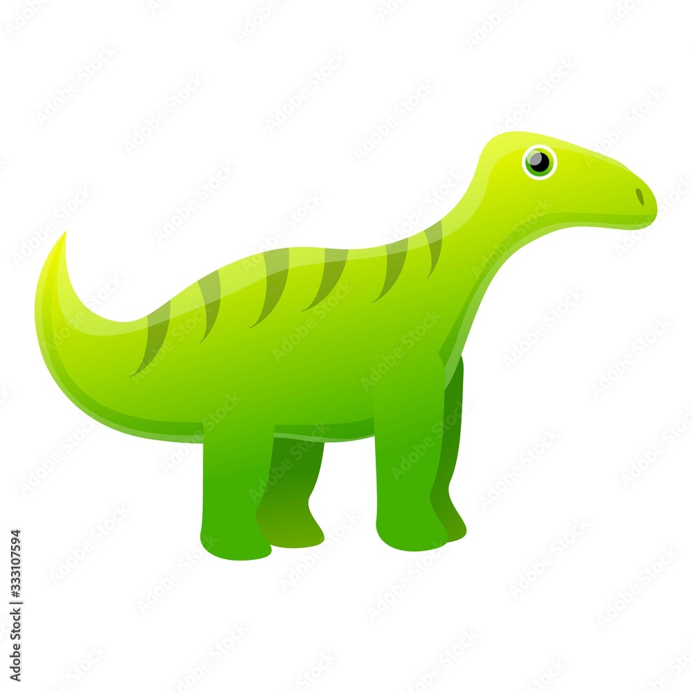 Wild dinosaur icon. Cartoon of wild dinosaur vector icon for web design isolated on white background