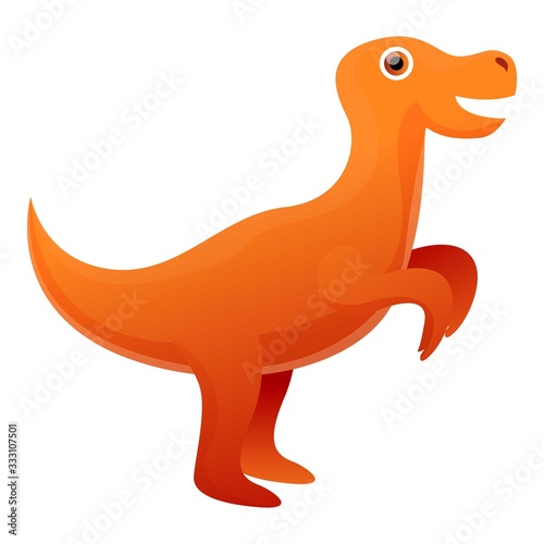 Rex dino icon. Cartoon of rex dino vector icon for web design isolated on white background