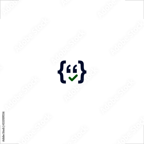 smile face logo coding symbol