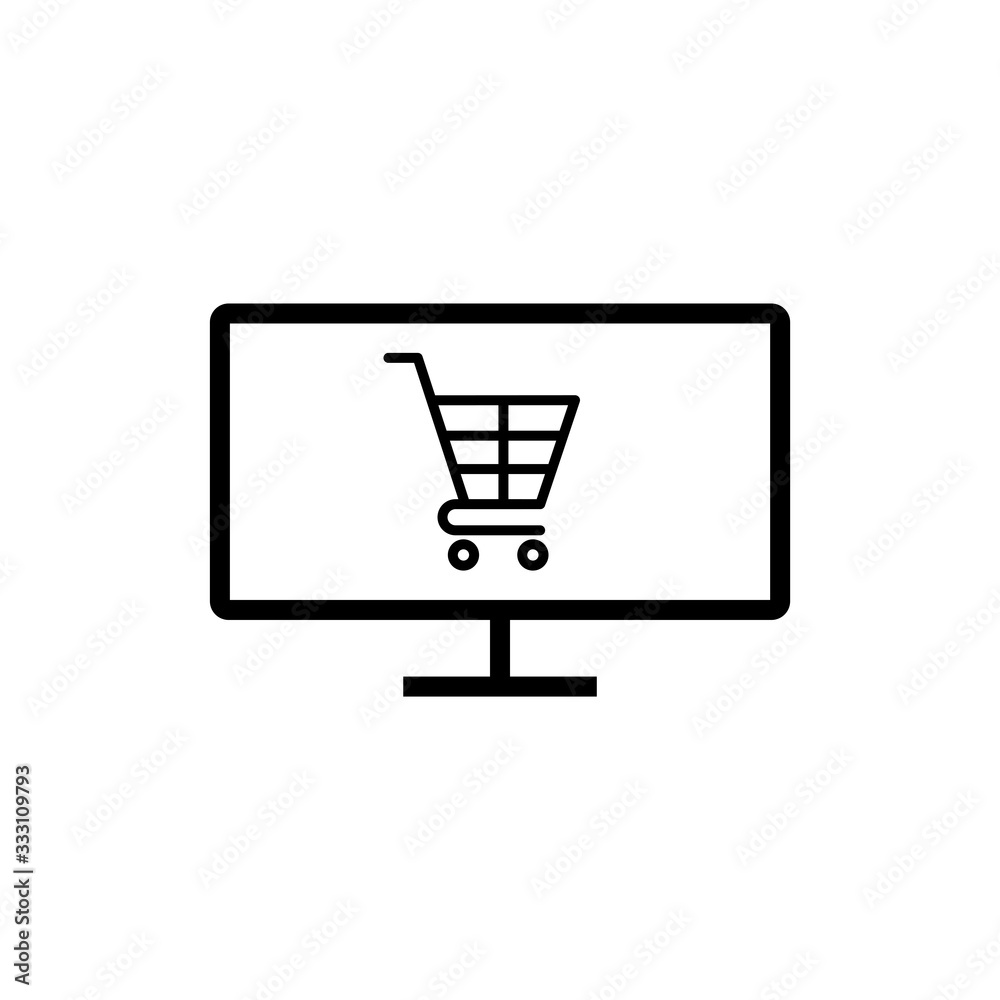 Online shop icon. Design template vector Online shop icon. Design template vector