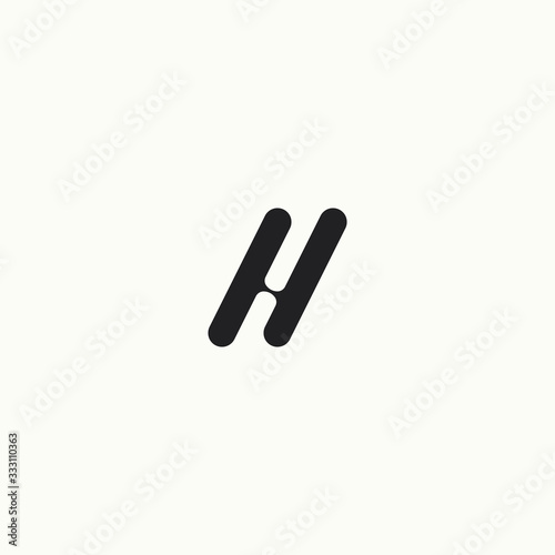 logo letter h monogram design, icon unique vector eps 10.