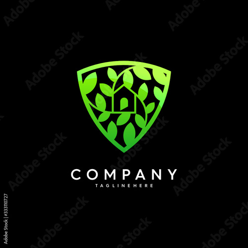 Green House and leaf