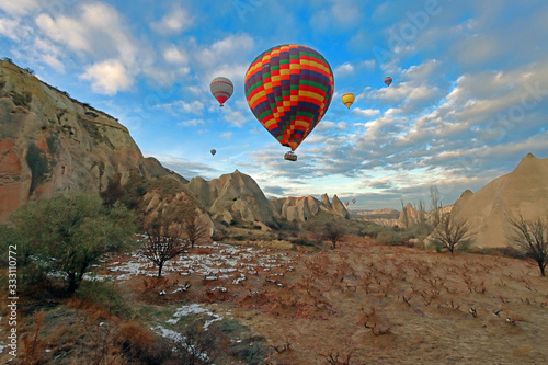 Hot Air Balloons Adventure in Cappadocia Region of Turkey