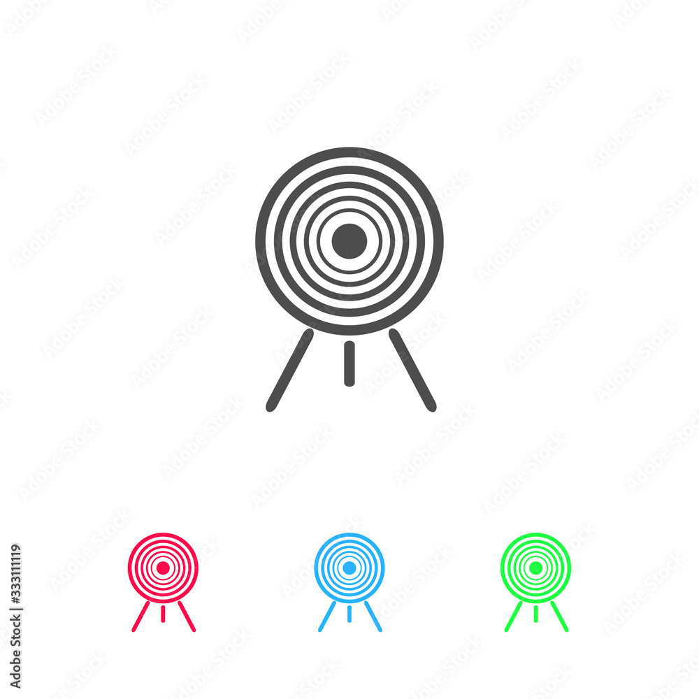 Target icon flat. Target icon flat.