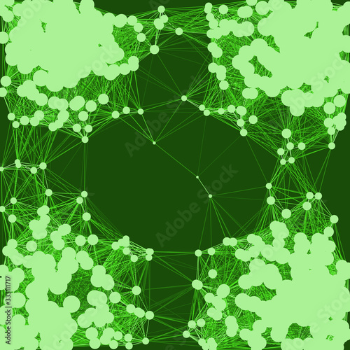 Network Mesh Procedural Art background illustration