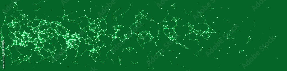 Obraz premium Network Mesh Procedural Art background illustration