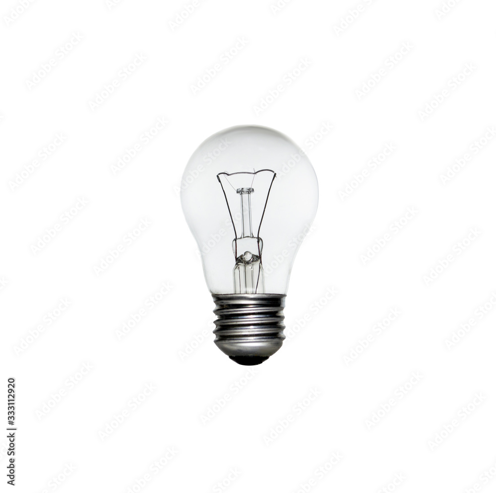 Light bulb on a white background isolate Light bulb on a white background isolate