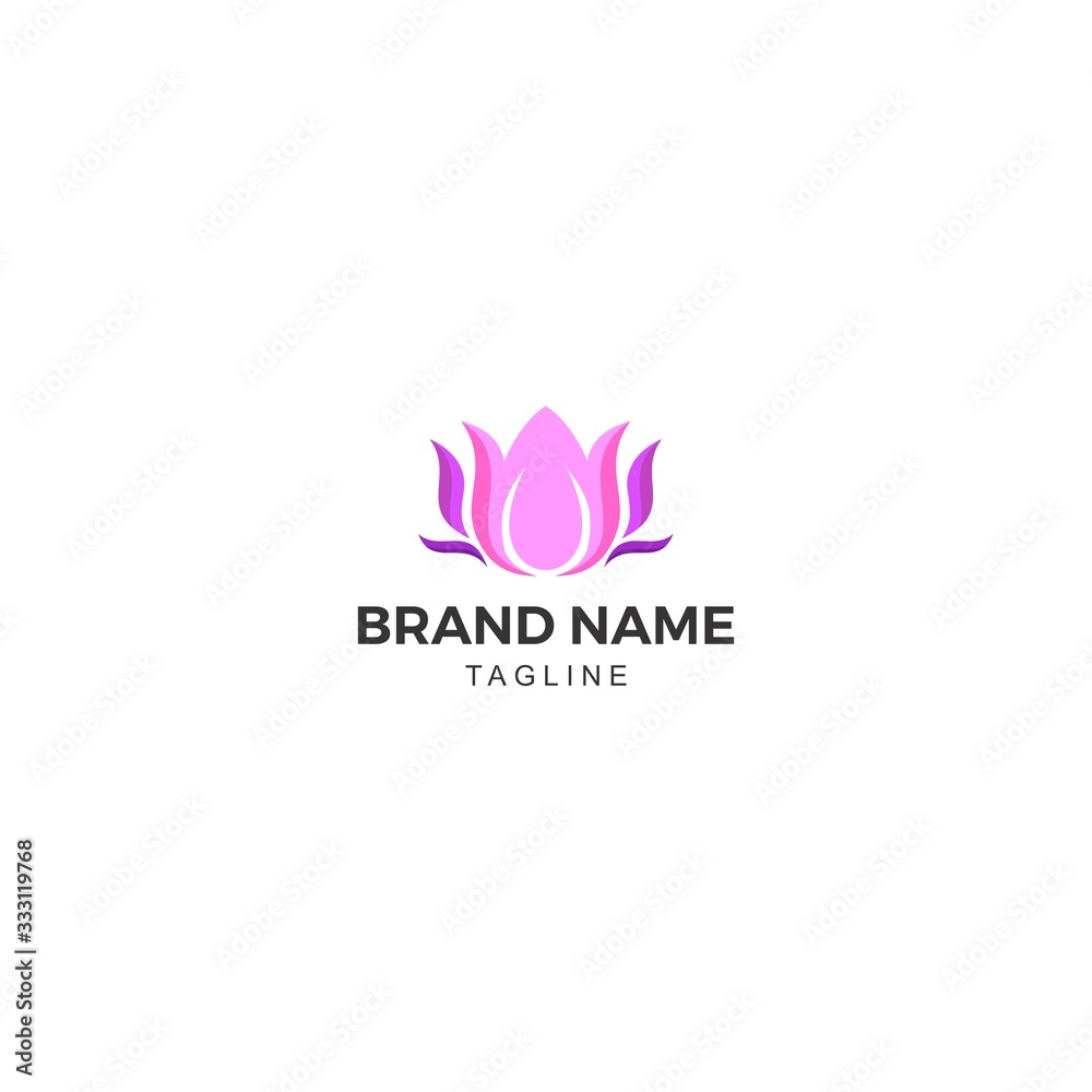 Beauty spa lily flower logo Beauty spa lily flower logo