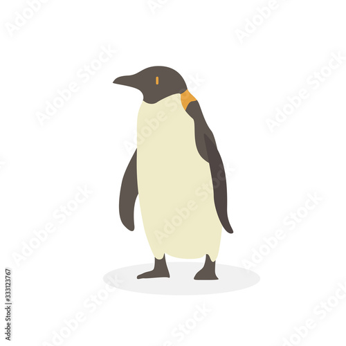 Cartoon penguin. Cute Cartoon penguin  Vector illustration on a white background. Drawing for children.