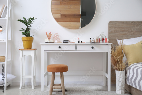Workplace of makeup artist ...
