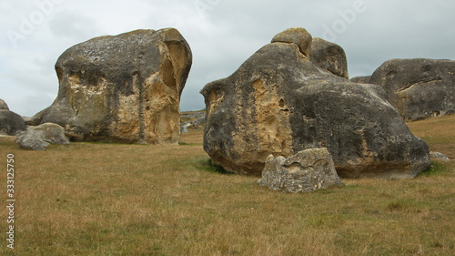 Elephant Rocks near Duntroon on South Island of New Zealand 