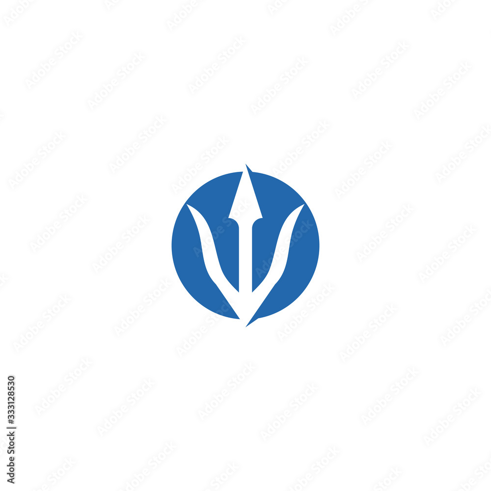 Trident Logo Template vector icon Trident Logo Template vector icon