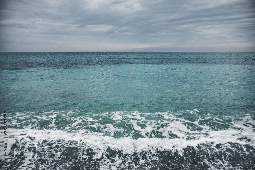 overcast clouds no sun stormy frowning sea