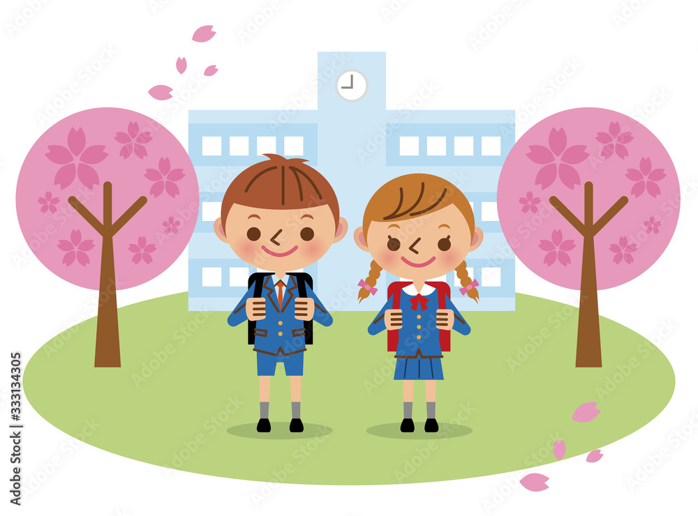 入学式イメージ(小学生男女) 入学式イメージ(小学生男女)