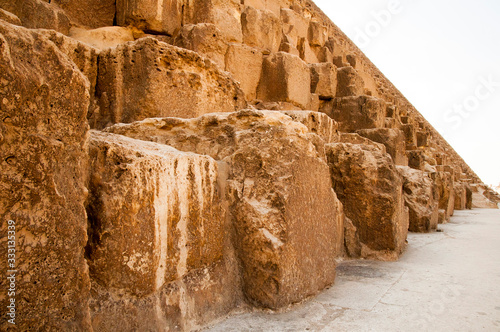 Fototapeta Naklejka Na Ścianę i Meble -  Stones in Piramys of Guiza