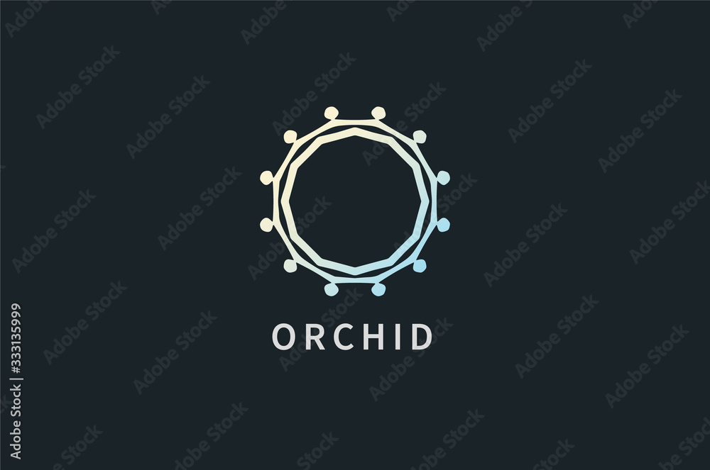 Fototapeta premium Stylish Flourish Logo Ornament For Your Company