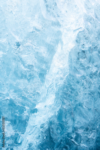 blue frozen texture of ice