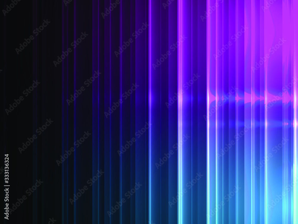 Neon abstract lines design on dark vector background.