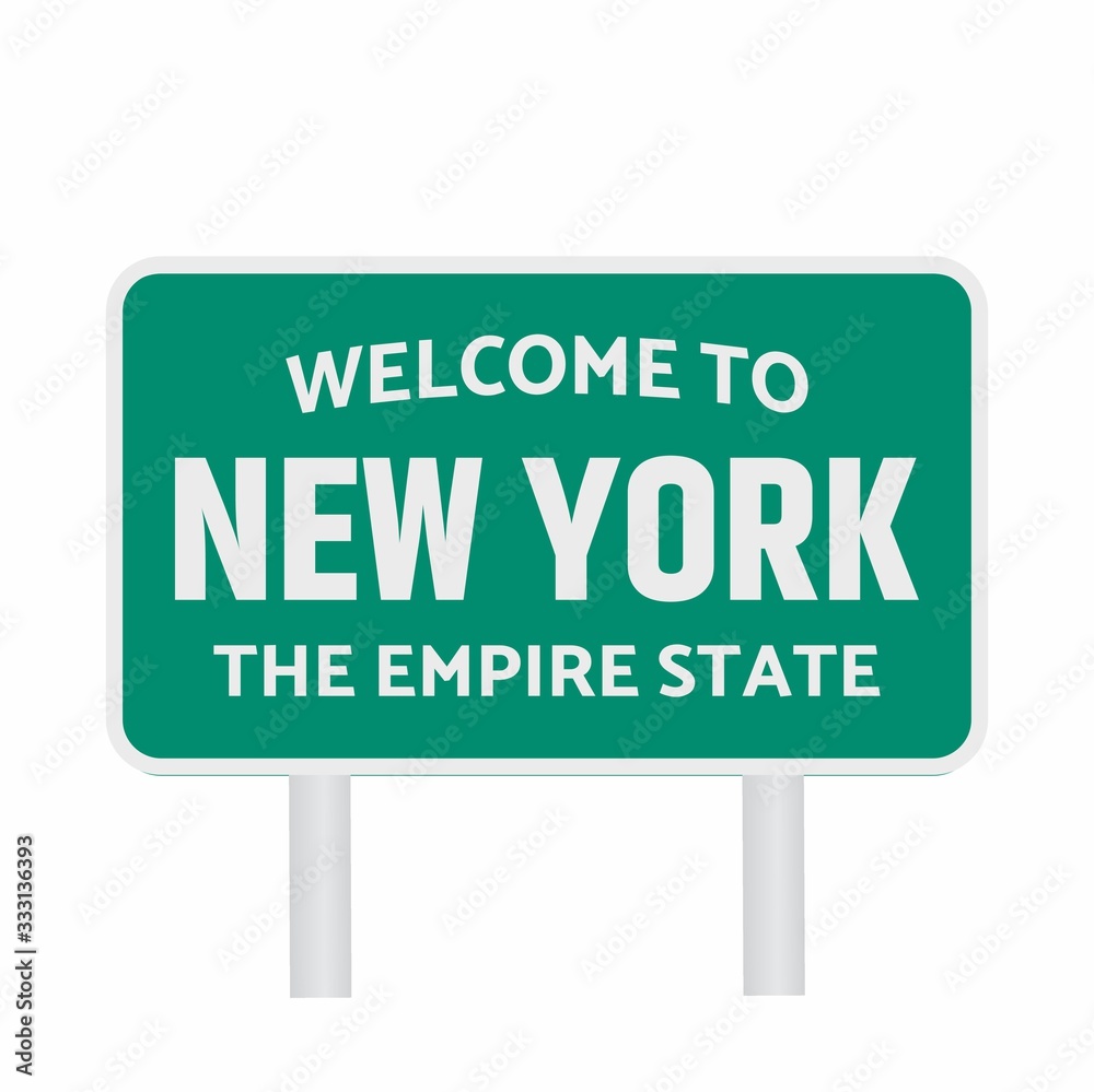 Welcome to new york sign. Vector illustration. Welcome to new york sign. Vector illustration.