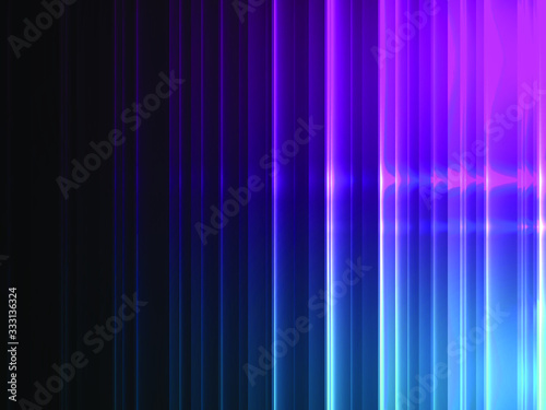 Neon abstract lines design on dark vector background.