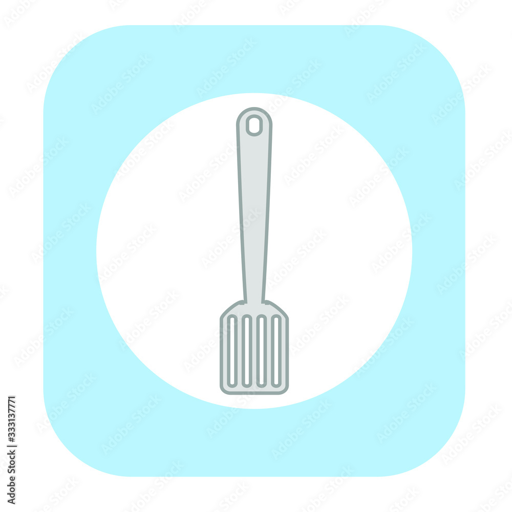 kitchen spatula on white background