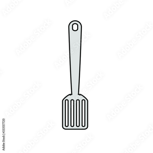 kitchen spatula on white background