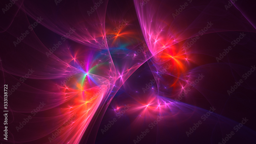 3D rendering abstract fractal light background 3D rendering abstract fractal light background