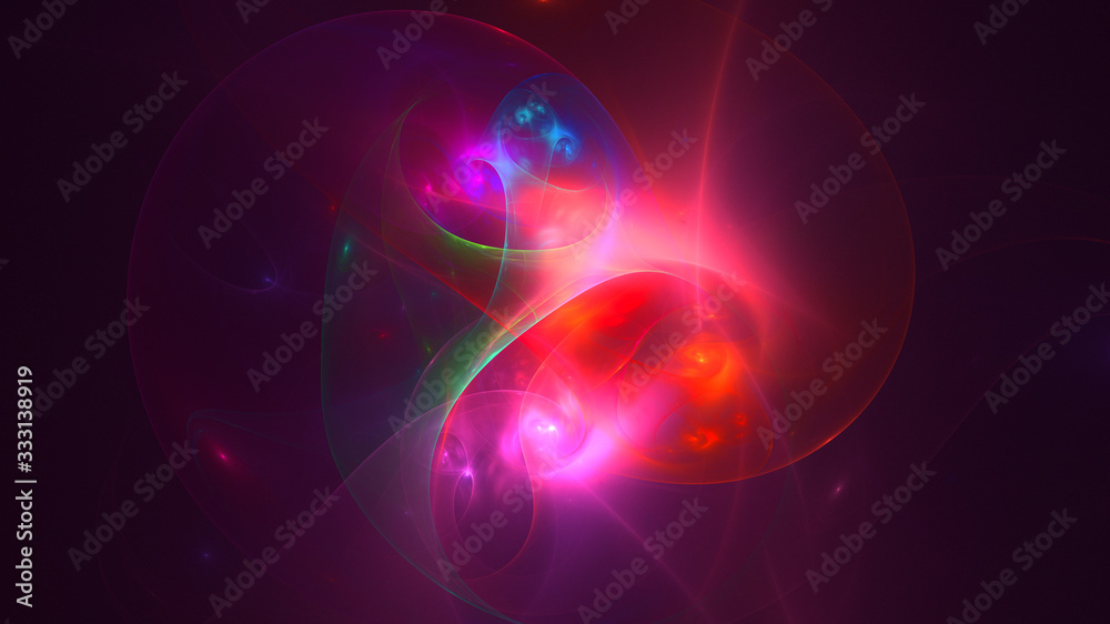 3D rendering abstract fractal light background 3D rendering abstract fractal light background