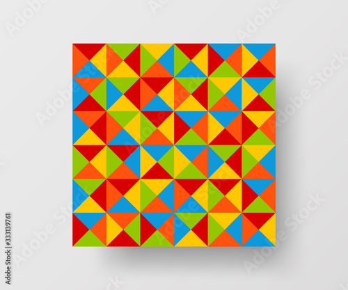 Amazing business advertisement vector mural art square banner mock up. Modern corporate abstract geometric illustration design layout background. Company identity quadrangle texture brochure template.