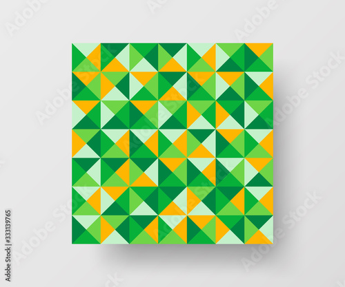 Amazing business advertisement vector mural art square banner mock up. Modern corporate abstract geometric illustration design layout background. Company identity quadrangle texture brochure template.