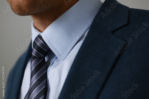 Tie on shirt suit business style man fashion shop selling business clothing attributes