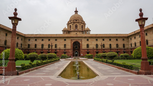  Secretariat building in the government quarter of the capital of India - New Delhi