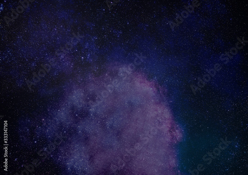 starry sky in space, galaxy of planets