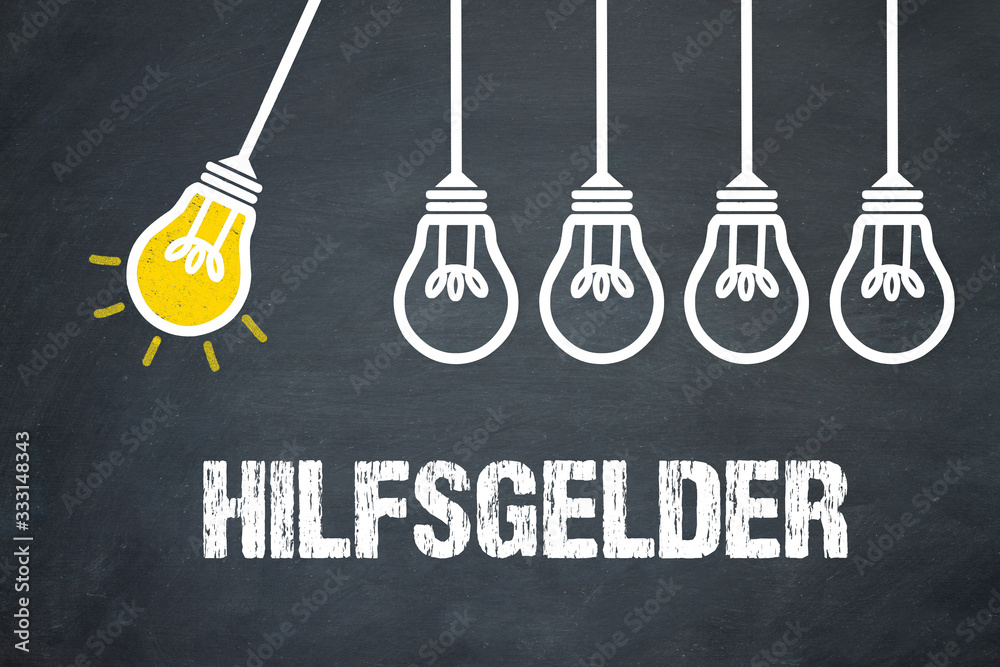 Fototapeta premium Hilfsgelder