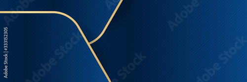 Blue gold modern rich background texture, marbled stone or rock textured banner with elegant holiday color and design for wide banner. Blue gold dark background for wide banner