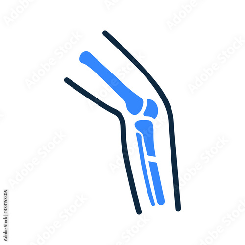 Broken bone icon,  injury, leg, orthopedics