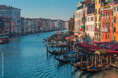 VENICE, VENETO / ITALY - DECEMBER 26 2019: Venice canals before COVID-19 pandemic © Vadim