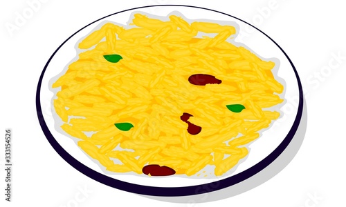 Namkeen Farsan,Poha Chivda indian snacks Vector