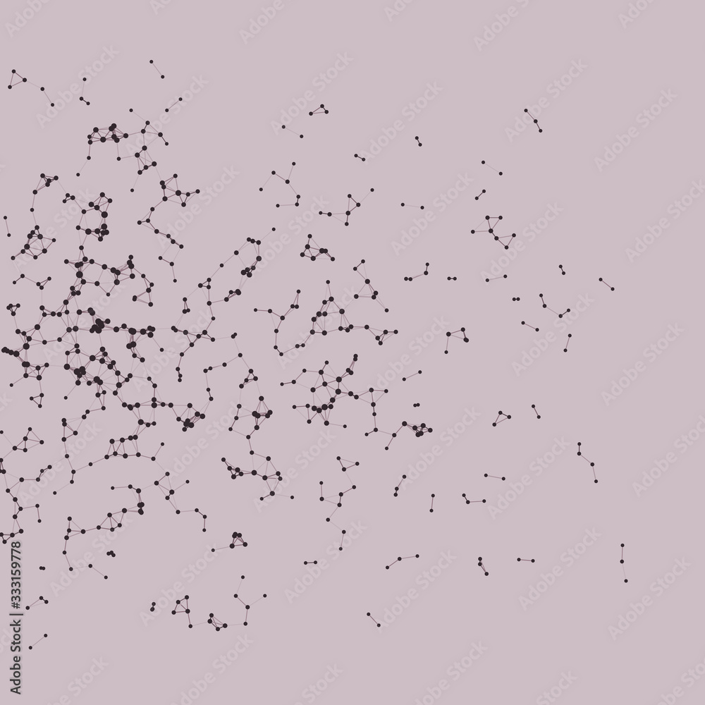 Obraz premium Network Mesh Procedural Art background illustration