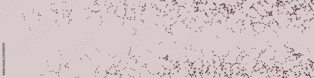Obraz premium Network Mesh Procedural Art background illustration
