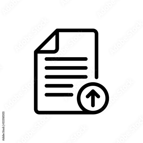 Uploading Vector Colour With Line Icon Illustration