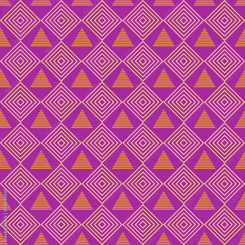 Modern purple wallpaper background geometric texture seamless pattern, vector illustration