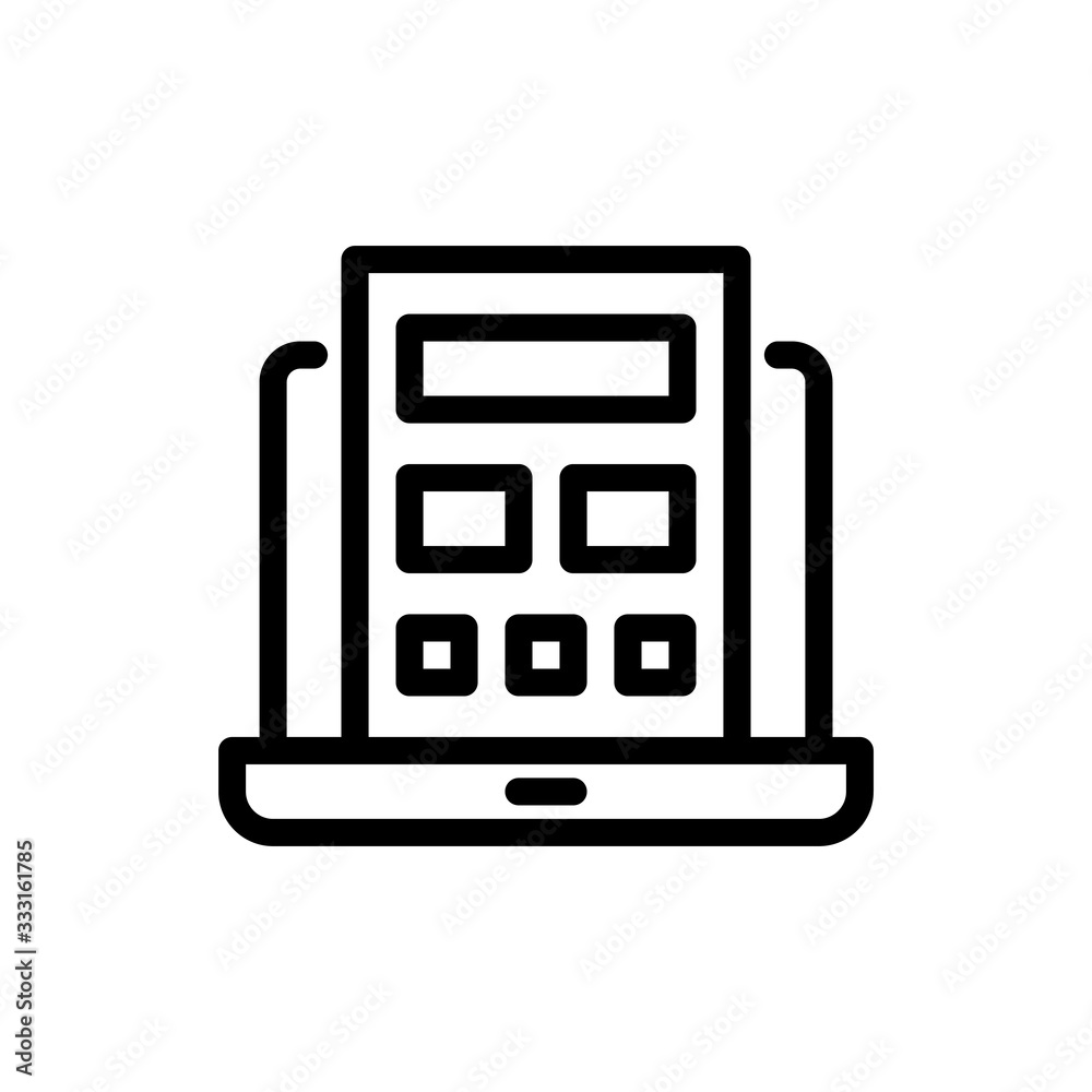 Layout Vector Colour With Line Icon Illustration Layout Vector Colour With Line Icon Illustration
