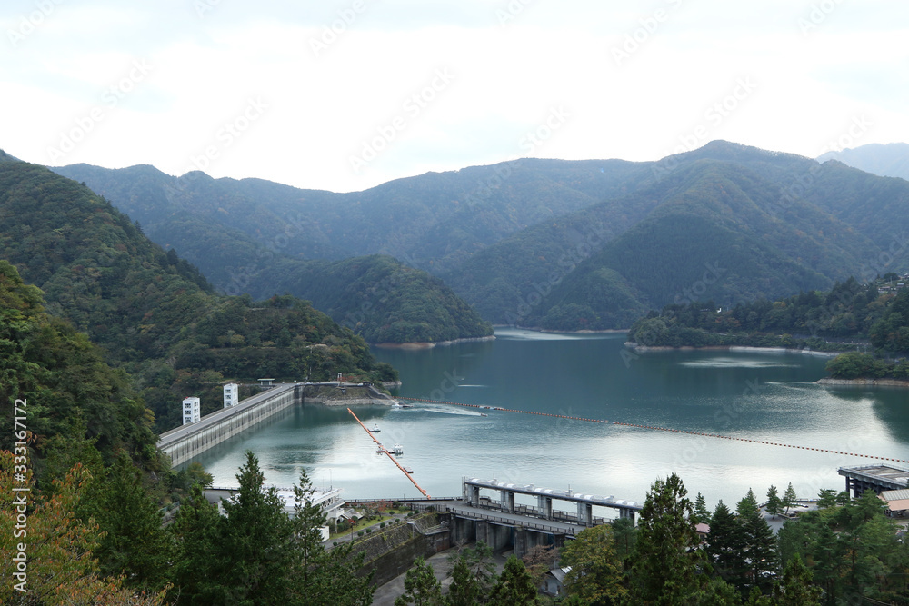 Ogouchi Dam, Lake Okutama, Ishikawa prefecture, Tokyo, Japan