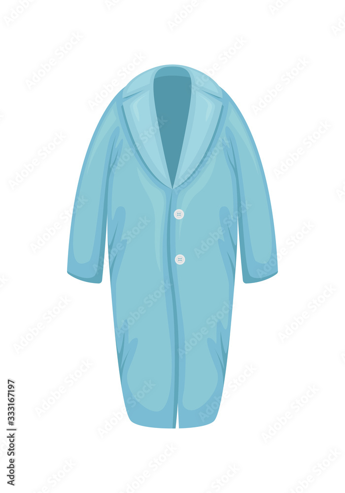 Flat vector woolen women's coat oversize. Women's clothing. Flat vector woolen women's coat oversize. Women's clothing.