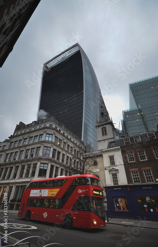 Old and modern architecture in The City of London