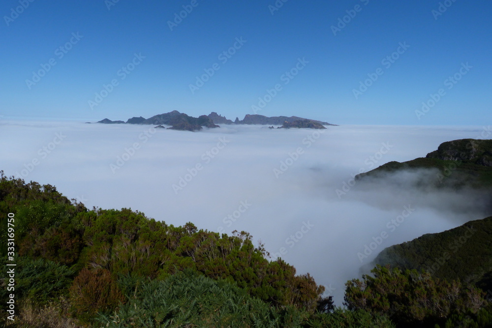 Madeira über den Wolken Hochebene