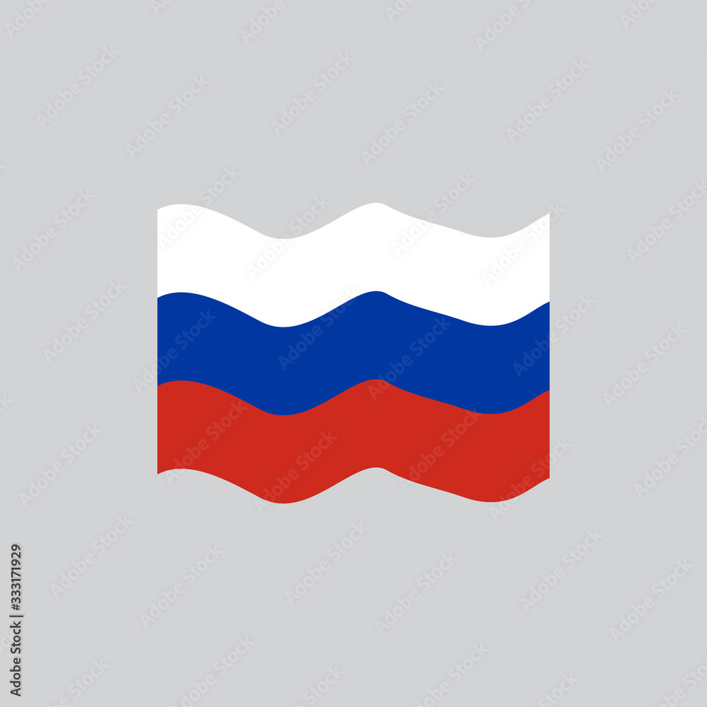 Russian flag icon logo design vector template Russian flag icon logo design vector template