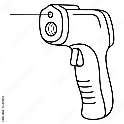 Non-contact digital laser infrared thermometer