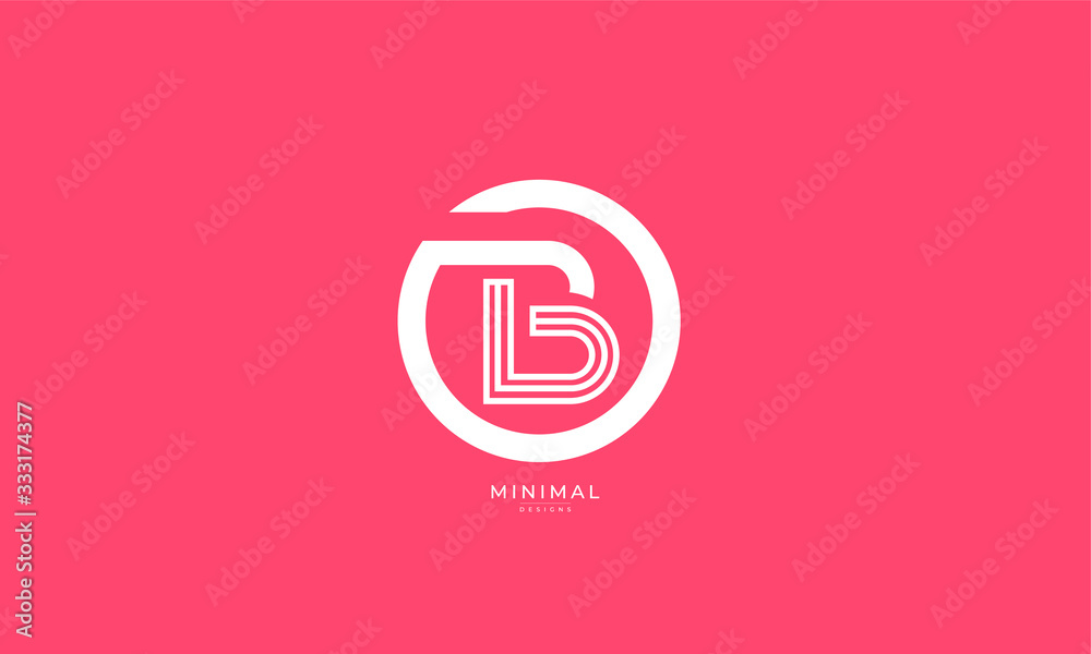 Alphabet letter icon logo B Alphabet letter icon logo B
